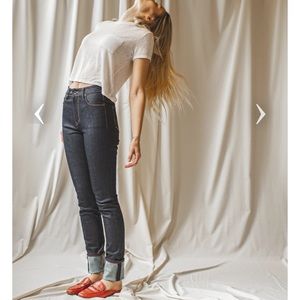 Raleigh Denim Raw high rise